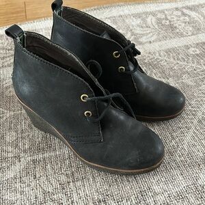 Sperry leather wedge heel